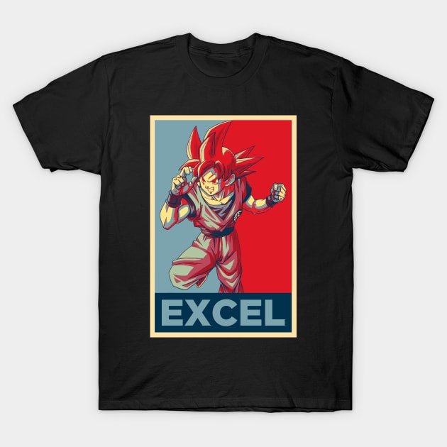 SSG Goku - "Excel" T-Shirt by A10theHero